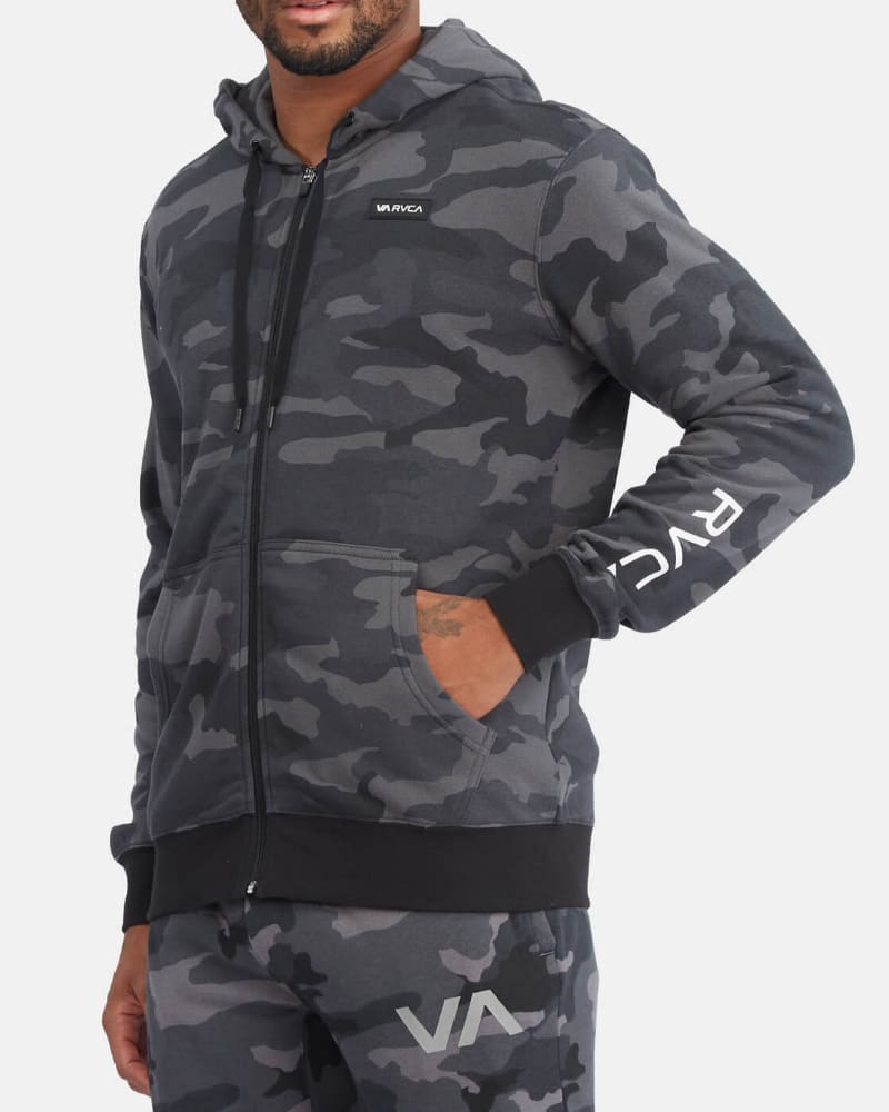 Polera para Hombre RVCA CON ZIP SWIFT PATCH CAM
