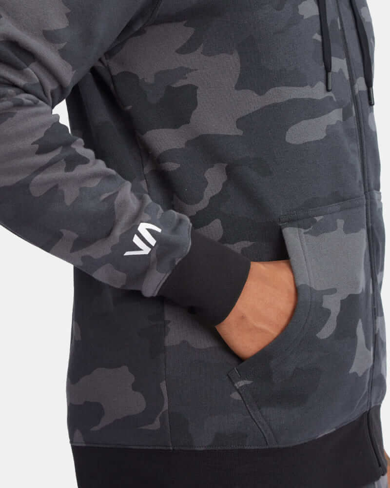 Polera para Hombre RVCA CON ZIP SWIFT PATCH CAM