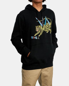 Polera para Hombre RVCA SIN ZIP LEINES HOODIE BLK