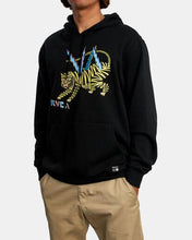 Cargar imagen en el visor de la galería, Polera para Hombre RVCA SIN ZIP LEINES HOODIE BLK
