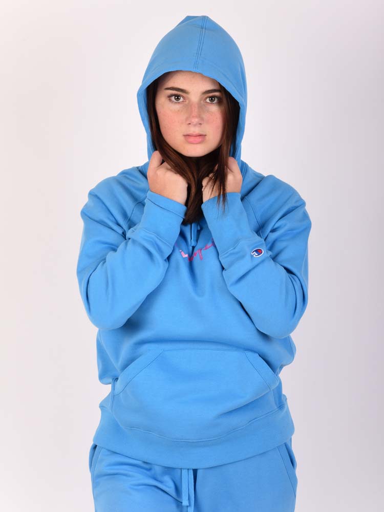Polera para Mujer CHAMPION SIN ZIP POWERBLEND HOODIE - CLASSIC SCRIPT RC7