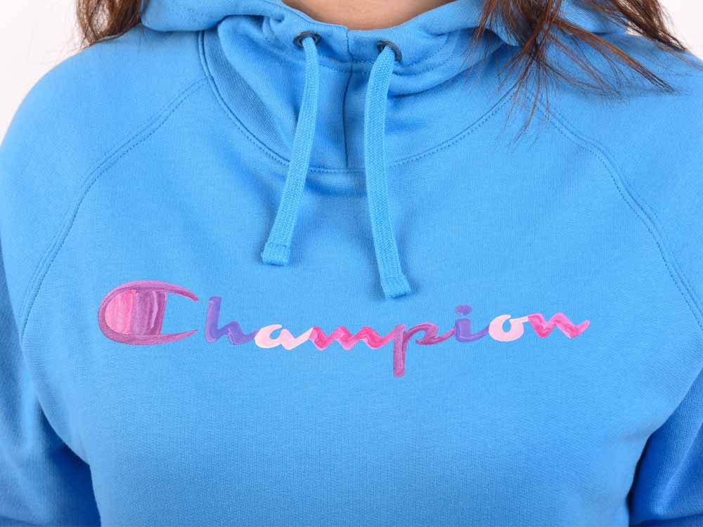 Polera para Mujer CHAMPION SIN ZIP POWERBLEND HOODIE - CLASSIC SCRIPT RC7
