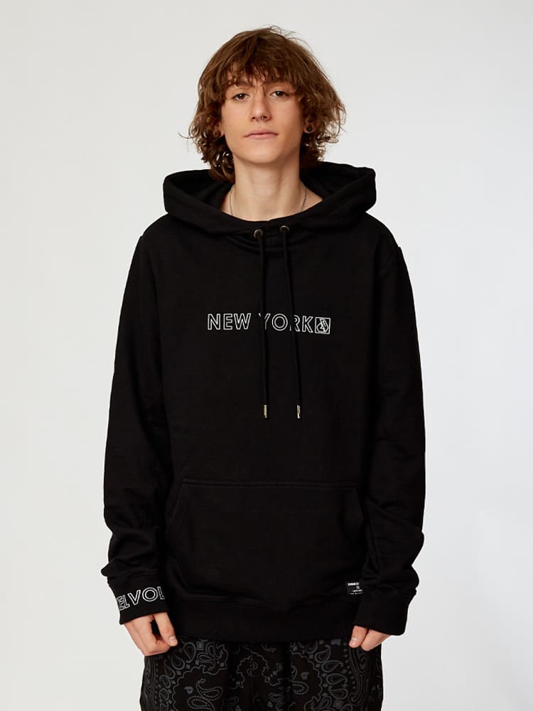 Polera para Hombre Dunkelvolk SIN ZIP NY HOOD NGR