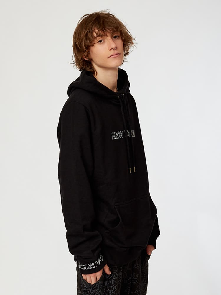 Polera para Hombre Dunkelvolk SIN ZIP NY HOOD NGR