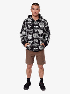 Polera para Hombre Dunkelvolk SIN ZIP DUNK COLLAGE HOOD FT BLK