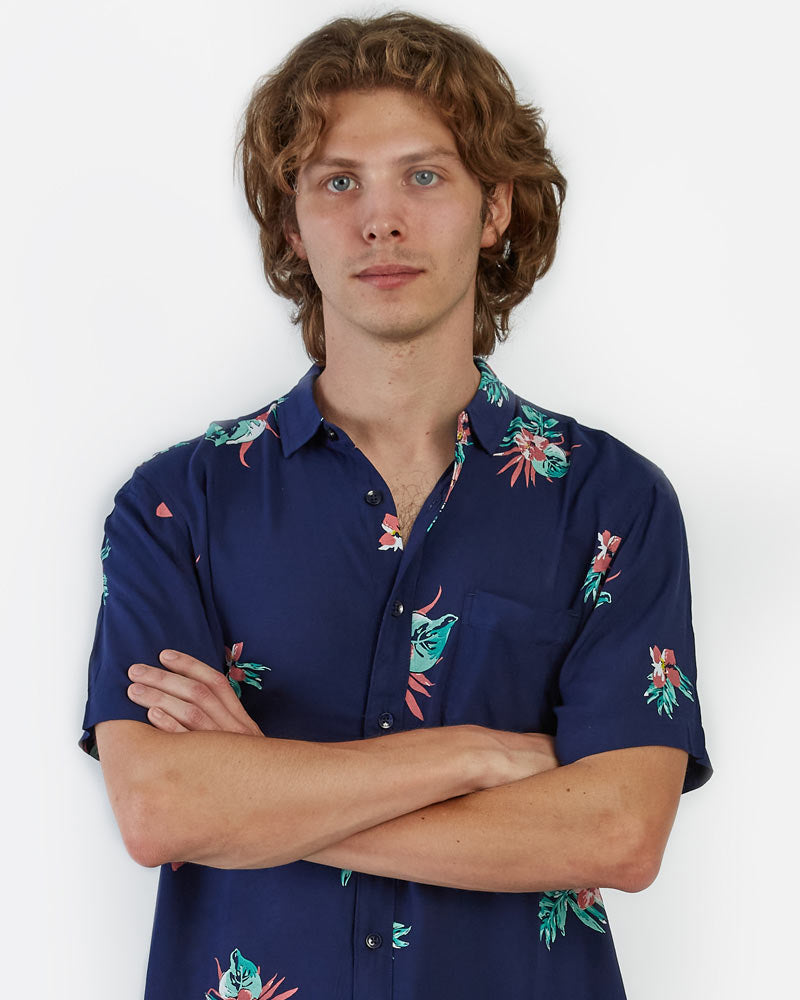 Camisa para Hombre Dunkelvolk SHIRT SS INDO SHIRT AZOS