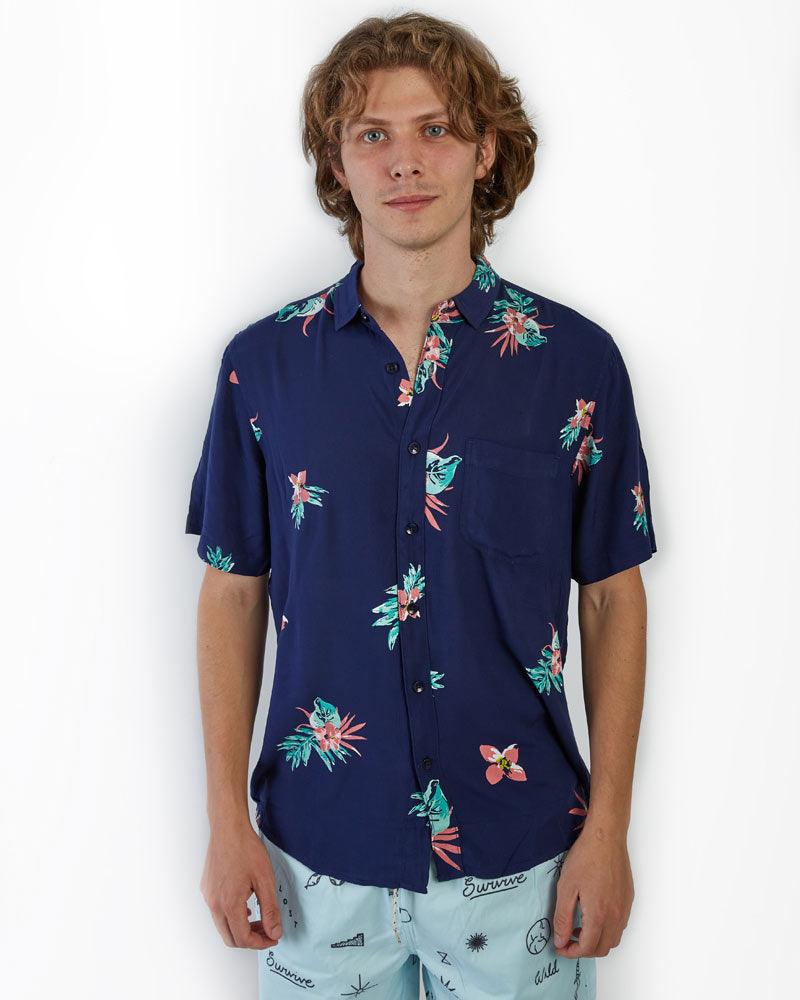 Camisa para Hombre Dunkelvolk SHIRT SS INDO SHIRT AZOS