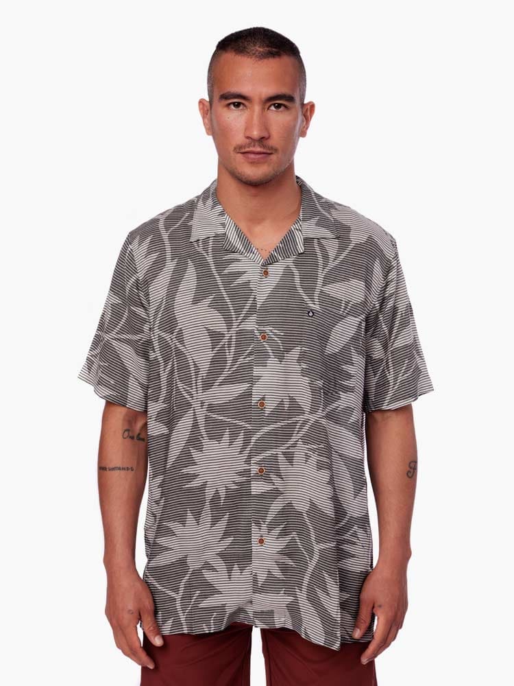 Camisa para Hombre Dunkelvolk HAWAIIAN DISTORTION HAWAIIAN SHIRT GRN