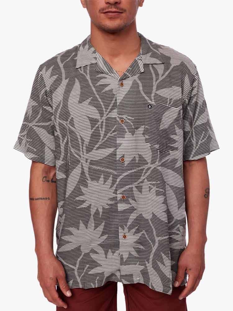Camisa para Hombre Dunkelvolk HAWAIIAN DISTORTION HAWAIIAN SHIRT GRN