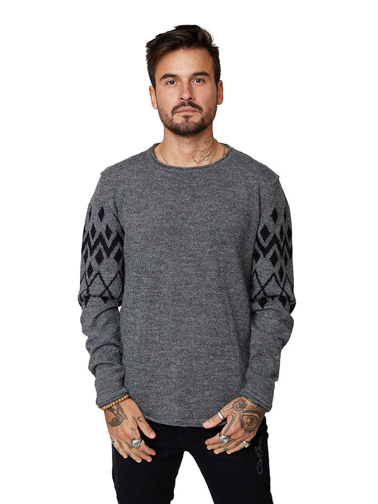 Chompa para Hombre Dunkelvolk CREW NECK PISAC ALPACA GRI