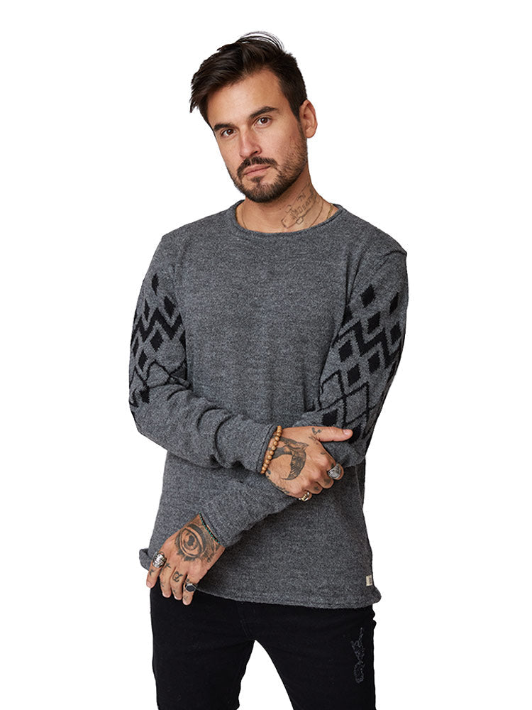 Chompa para Hombre Dunkelvolk CREW NECK PISAC ALPACA GRI