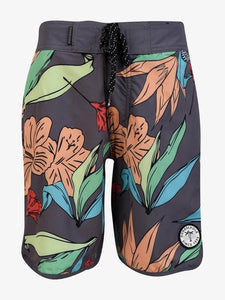 Ropa de Baño para Niño Dunkelvolk BOARDSHORT ALOHA 16" BLK 8 años a más