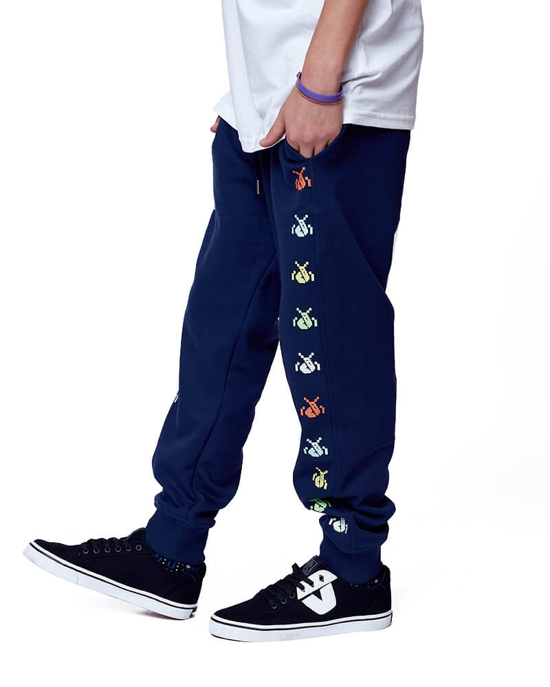 Pantalones Jogger Michael Kors - Niños - Rosa - Estampado Logo - Estirables
