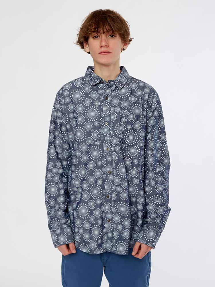 Camisa para Hombre Dunkelvolk MANGA LARGA SUNRISE GRIS