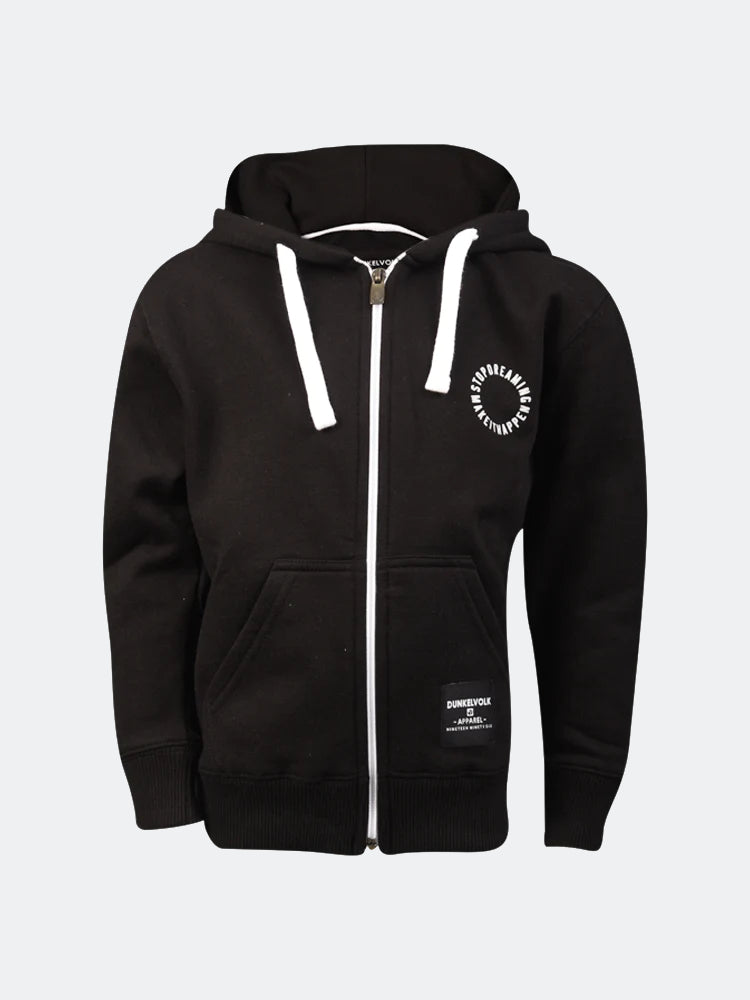 Polera para Niño Dunkelvolk CON ZIP JAZE NEGR 4 a 7 años