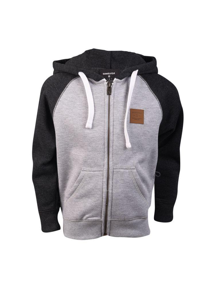 Polera para Niño DUNKELVOLK CON ZIP ZULA GRS 4 a 7 años