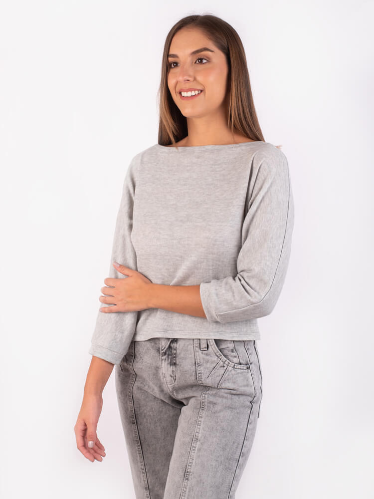 Polo para Mujer DVK MANGA LARGA ABIGAIL GRS
