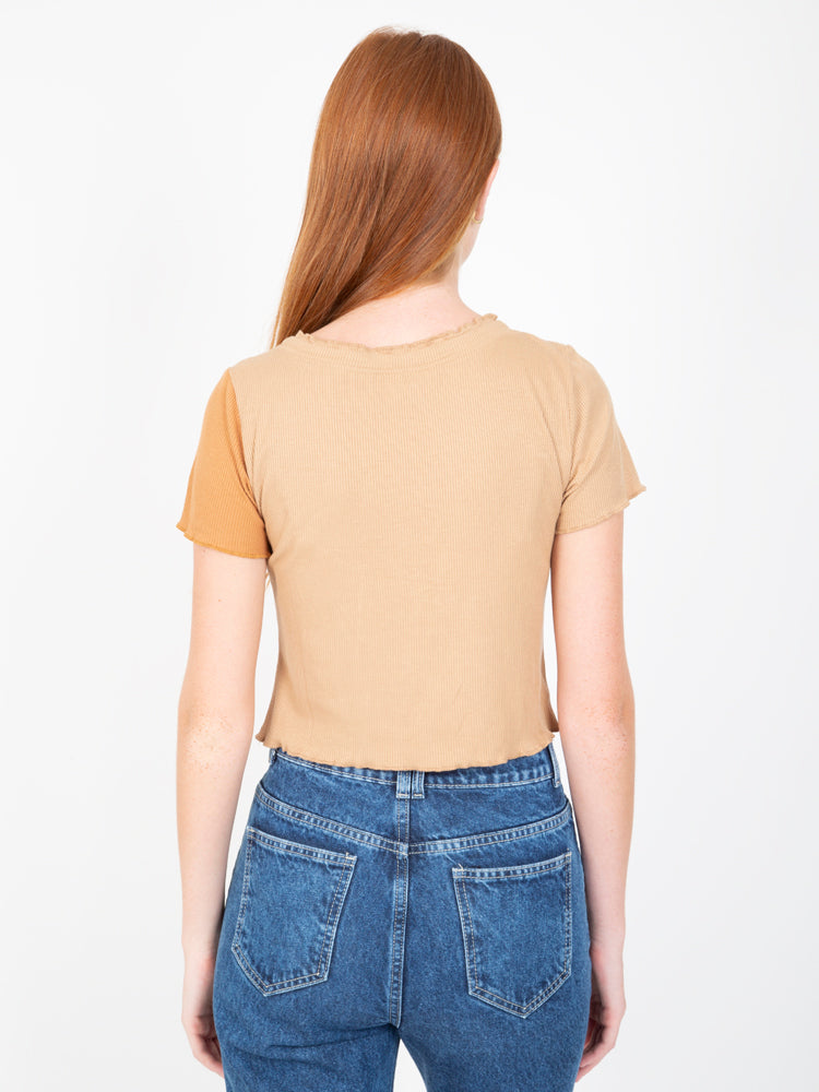 Top para Mujer DVK MANGA CORTA ALANA BGE