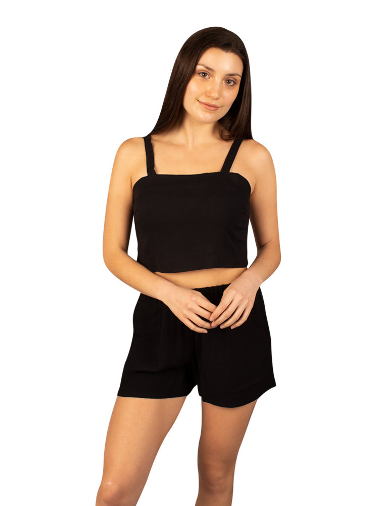 Top para Mujer DVK MANGA CORTA MARCE NEGRO