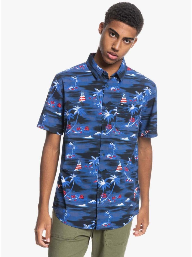 Camisa para Hombre QUIKSILVER SHIRT SS ISLAND HOPPER RQC6