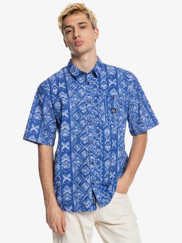 Camisa para Hombre QUIKSILVER SHIRT SS CROSS WAVES PLN6