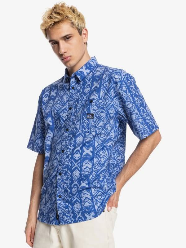 Camisa para Hombre QUIKSILVER SHIRT SS CROSS WAVES PLN6