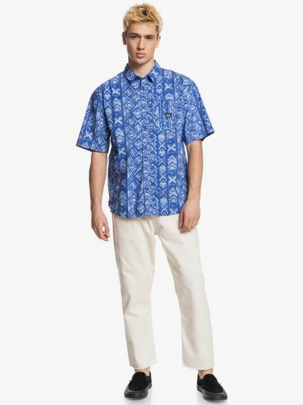 Camisa para Hombre QUIKSILVER SHIRT SS CROSS WAVES PLN6