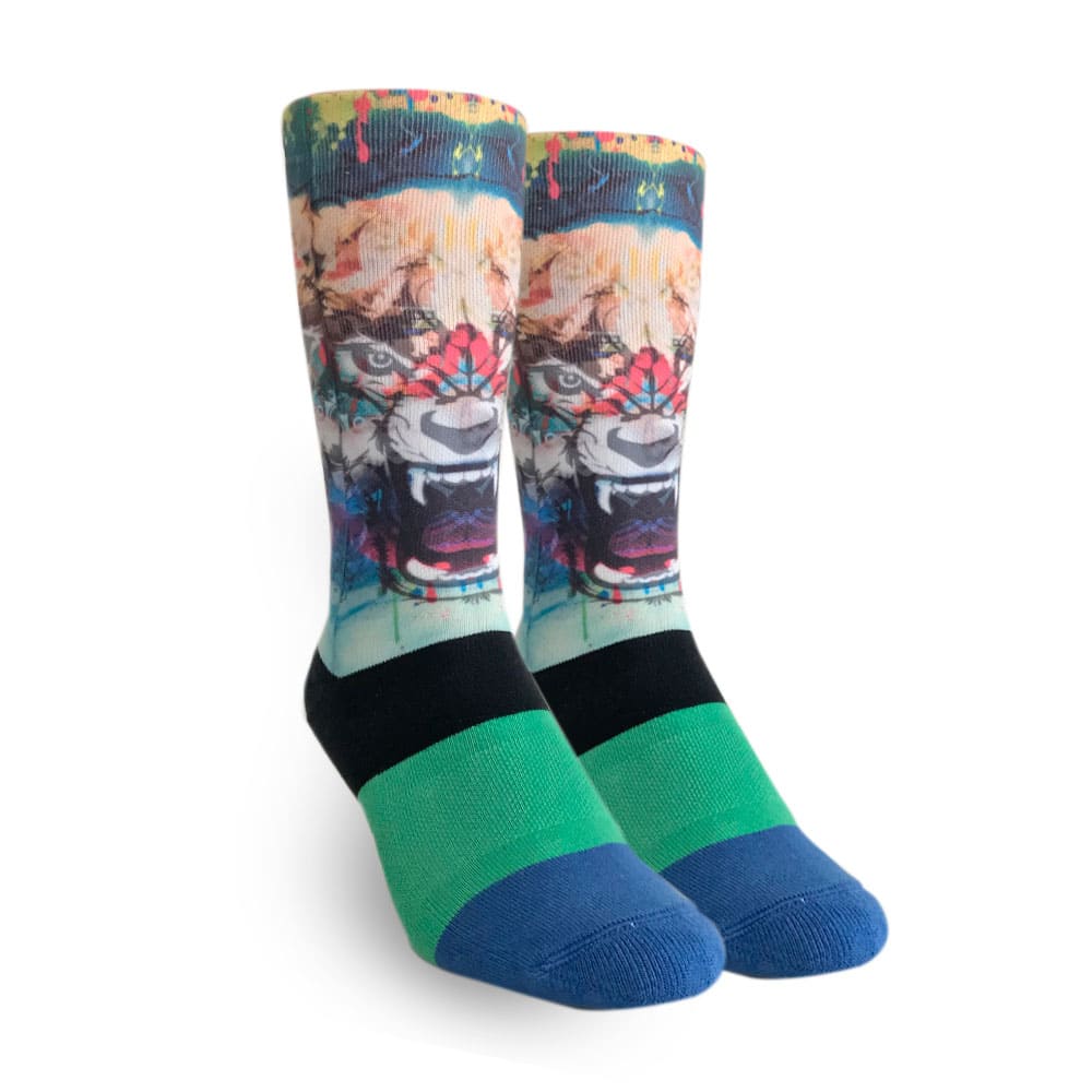Media para Hombre OLIVER SOCKS CREW WOLF VN