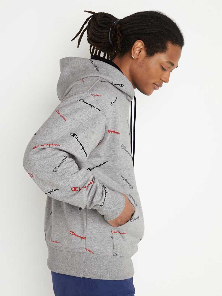 Polera para Hombre CHAMPION S5735P POWERBLEND AOP HOODIE +C8