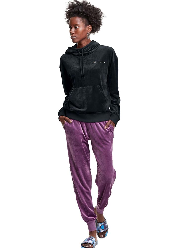 Polera para Mujer CHAMPION W59240586158 VELOUR HOODIE 001