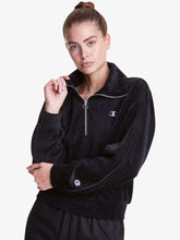 Cargar imagen en el visor de la galería, Polera para Mujer CHAMPION WL9325586404 VELOUR 1/4 ZIP W/ SATIN T 003
