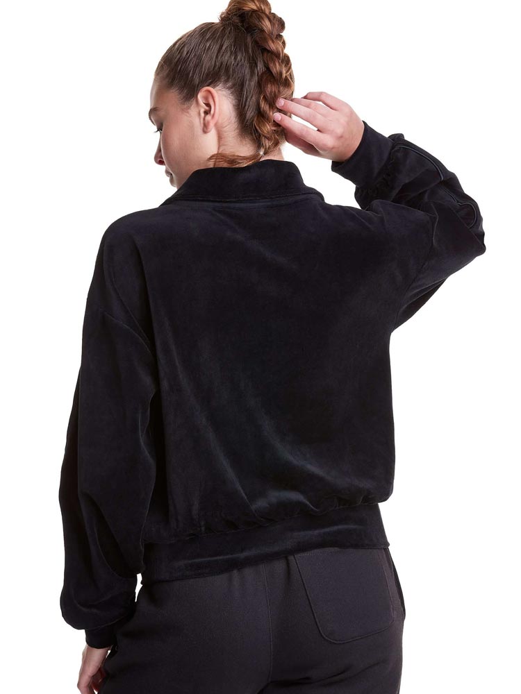 Polera para Mujer CHAMPION WL9325586404 VELOUR 1/4 ZIP W/ SATIN T 003