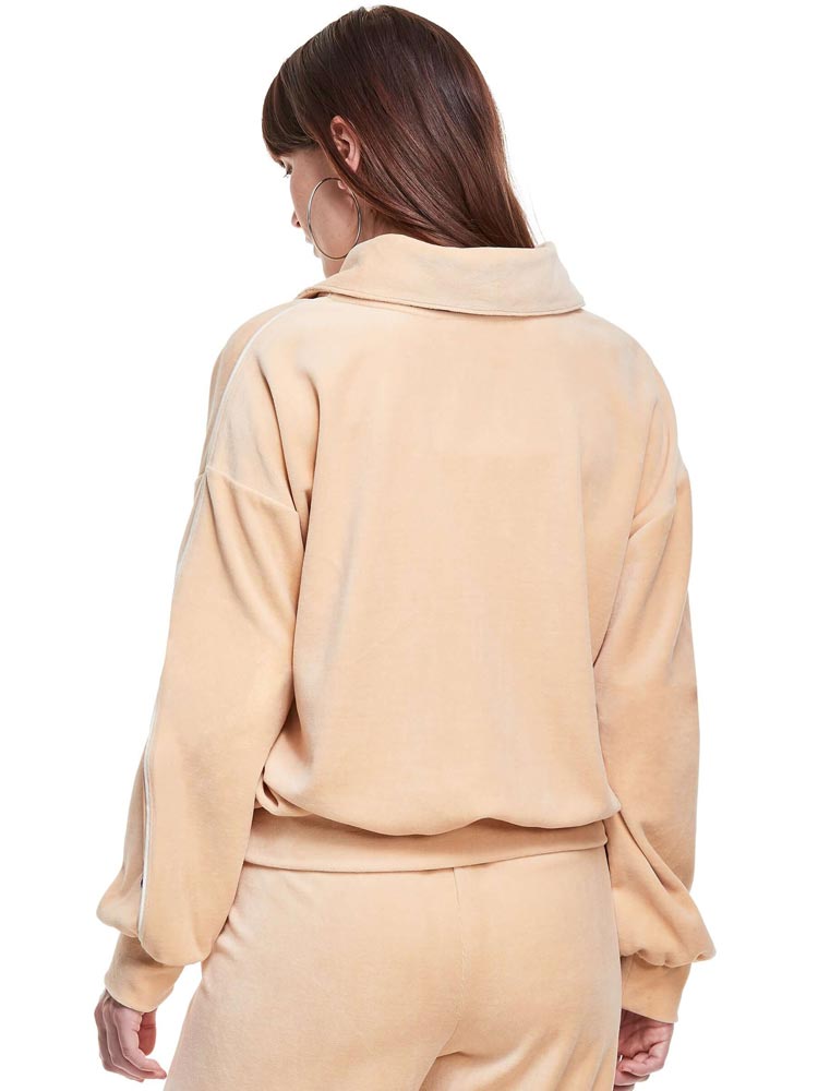 Polera para Mujer CHAMPION WL9325586404 VELOUR 1/4 ZIP W/ SATIN T A0AF